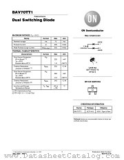 BAV70TT1-D datasheet pdf ON Semiconductor