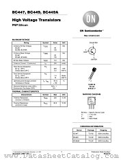 BC447-D datasheet pdf ON Semiconductor