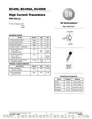 BC490-D datasheet pdf ON Semiconductor