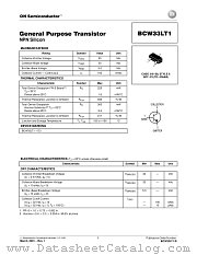 BCW33LT1-D datasheet pdf ON Semiconductor
