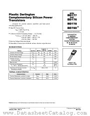 BD777-D datasheet pdf ON Semiconductor