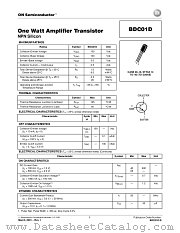 BDC01D-D datasheet pdf ON Semiconductor