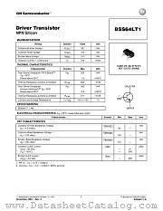 BSS64LT1-D datasheet pdf ON Semiconductor