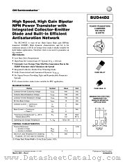 BUD44D2-D datasheet pdf ON Semiconductor