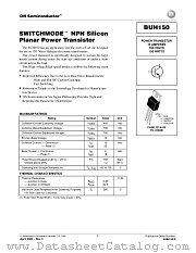 BUH150-D datasheet pdf ON Semiconductor