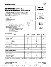 BUS98-D datasheet pdf ON Semiconductor