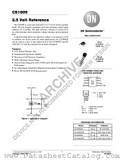 CS1009-D datasheet pdf ON Semiconductor