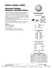 CS3341-D datasheet pdf ON Semiconductor