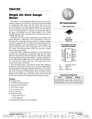 CS4192-D datasheet pdf ON Semiconductor