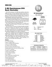 CS5165-D datasheet pdf ON Semiconductor