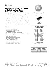 CS5322-D datasheet pdf ON Semiconductor