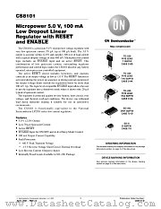 CS8101-D datasheet pdf ON Semiconductor