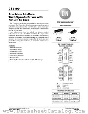 CS8190-D datasheet pdf ON Semiconductor