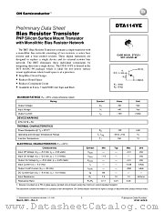 DTA114YE-D datasheet pdf ON Semiconductor