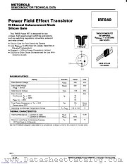 IRF640-D datasheet pdf ON Semiconductor