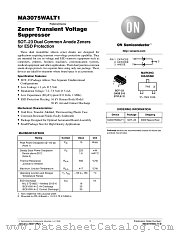 MA3075WALT1-D datasheet pdf ON Semiconductor