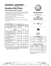 MAC08BT1-D datasheet pdf ON Semiconductor