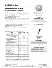 MAC997-D datasheet pdf ON Semiconductor