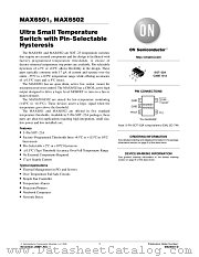 MAX6501-D datasheet pdf ON Semiconductor