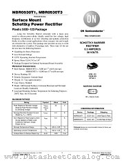 MBR0530T1-D datasheet pdf ON Semiconductor