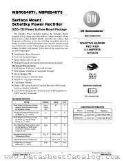 MBR0540T1-D datasheet pdf ON Semiconductor
