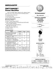 MBR2545CTP-D datasheet pdf ON Semiconductor