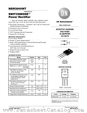 MBR3045WT-D datasheet pdf ON Semiconductor