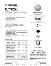 MBRB20100CT-D datasheet pdf ON Semiconductor
