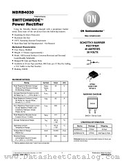MBRB4030-D datasheet pdf ON Semiconductor