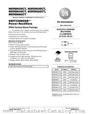 MBRD620CT-D datasheet pdf ON Semiconductor