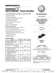 MBRP40030CTL-D datasheet pdf ON Semiconductor
