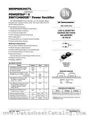 MBRP60035CTL-D datasheet pdf ON Semiconductor