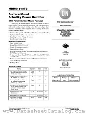 MBRS1540T3-D datasheet pdf ON Semiconductor