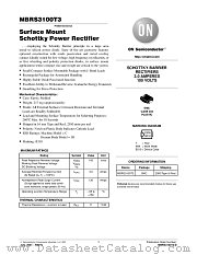 MBRS3100T3-D datasheet pdf ON Semiconductor