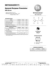 MBT2222ADW1T1-D datasheet pdf ON Semiconductor