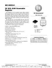 MC100E241-D datasheet pdf ON Semiconductor