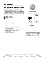 MC100E256-D datasheet pdf ON Semiconductor