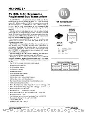 MC100E337-D datasheet pdf ON Semiconductor