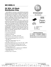 MC100EL14-D datasheet pdf ON Semiconductor