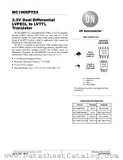 MC100EPT23-D datasheet pdf ON Semiconductor