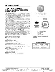 MC100LVEP210-D datasheet pdf ON Semiconductor
