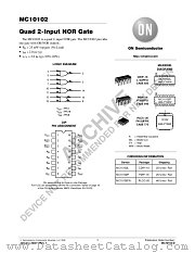 MC10102-D datasheet pdf ON Semiconductor