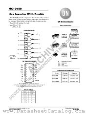 MC10189-D datasheet pdf ON Semiconductor