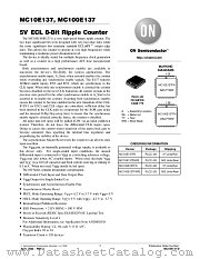 MC10E137-D datasheet pdf ON Semiconductor