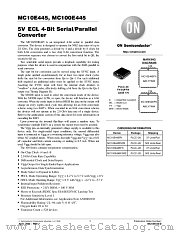 MC10E445-D datasheet pdf ON Semiconductor
