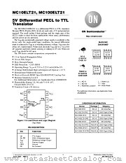 MC10ELT21-D datasheet pdf ON Semiconductor