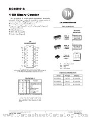 MC10H016-D datasheet pdf ON Semiconductor
