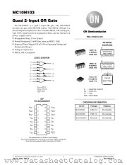 MC10H103-D datasheet pdf ON Semiconductor