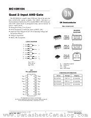 MC10H104-D datasheet pdf ON Semiconductor