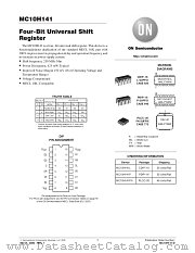 MC10H141-D datasheet pdf ON Semiconductor